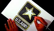 How to draw the US Army logo