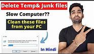 How to Delete Temp Files in HP Laptop PC | Clear Temporary/Cache Files on Windows 10