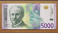 5000 Serbian Dinars Banknote (Five Thousand Dinars Serbia / 2010) Obverse & Reverse