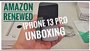 Amazon Renewed Apple iPhone 13 Pro Unboxing
