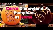 Disneyland Halloween Pumpkin Carving Ideas at Home! Disney World Mickey Minnie Party Patch Time 2017
