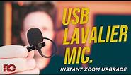 Easiest Way to Sound Great on Zoom - Saramonic USB Lav. Mic.