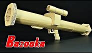 How To Make A Bazooka Rocket Launcher That SH00TS From Cardboard