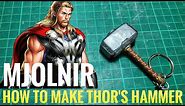 How to make Thor's hammer - Keychain tutorial (Polymer Clay)