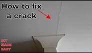 How to fix a crack in a wall or ceiling - DIY
