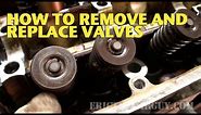 How To Remove and Replace Valves in a Cylinder Head -EricTheCarGuy