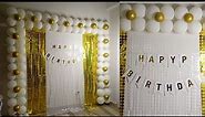 Birthday decoration ideas at home/ how to decorate birthday party at home