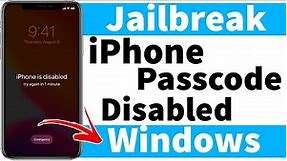 How to Jailbreak 📱iPhone Passcode & Disabled with Windows Ra1nUSB 2021
