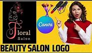 How to make a Beauty Salon Logo | Logo Tutorial | Graphic design using Canva