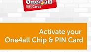 One4all Gift Cards Chip & PIN UK Activation Instructions