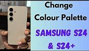 How to Change Color Palette in Samsung Galaxy S24 and S24 Plus | Change Accent Color