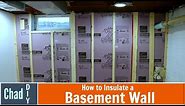 How to Insulate a Basement Wall