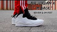 PICKING UP THE AIR JORDAN 10 "IM BACK" w/ REVIEW & ON FEET