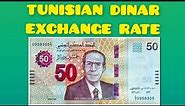 Tunisian Dinar Currency Exchange Rate | Taux De Change Du Dinar Tunisien | سعر صرف الدينار التونسي
