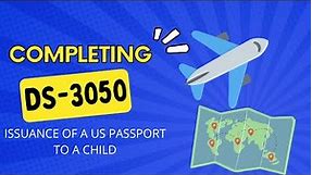 Form DS-3053 Minor Passport Consent