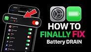 Fixed Battery DRAIN on iPhone