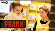 Beautiful girl with a mustache PRANK / people's reaction