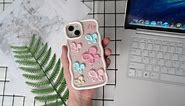 HoneyAKE for iPhone 11 Case Cute Cartoon 3D Print Soft Silicone Phone Cases Kawaii Butterfly Bumper Cool Fun Full Protective Shockproof TPU Cover for Women Girls Kids for iPhone 11 6.1 inch, Pink