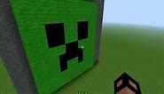 How to make a creepers face in minecraft