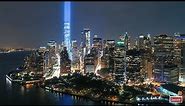 New York Skyline Screensaver NYC Skyline at Night USA from Above Aerial Landscapes Drone Video Live