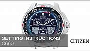 Citizen Watch Setting Instruction — C660