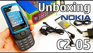 Nokia C2-05 Unboxing 4K with all original accessories RM-724 review