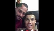 Cristiano Ronaldo and a fan on FaceTime call