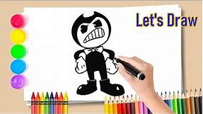 🔴How To Draw Bendy and The dark Revival -🌟 Bendy Coloring Pages