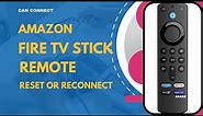 Step-by-Step Guide Reset and Reconnect Amazon Fire TV Stick Remote Using TV Remote or App Full Video