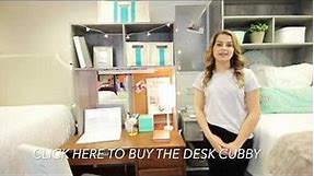 Dorm Decor Desk Cubby Features