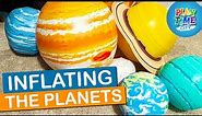 Unboxing the Giant Inflatable Solar System - Planet size comparison - Playtime City