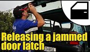 How to release a jammed door latch #2201