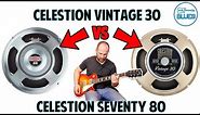 Celestion Vintage 30 vs Celestion Seventy 80 Speaker (Joyo vs Marshall Cab)