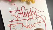 Happy New Year 🥳 #art #happynewyear #calligraphy | Gurpreet Singh GP