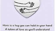 MIXJOY a Tinny Little Pocket Hug Token with Poem Card for Isolation Gift, Miss You, Thinking of You, Social Distance Gift for Family and Friends