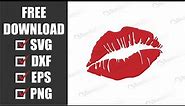 Dripping Lips Free SVG Files | BundleSVG.com