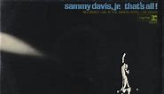 Sammy Davis Jr. - That's All! Recorded Live At The Sands Hotel, Las Vegas