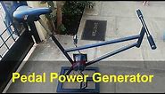 Pedal Power Generation | Bicycle Generator | DIY Electricity Generator