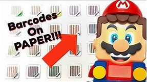 LEGO Mario FREE Printed Barcode Replicas!! You Can Play LEGO Mario Without LEGO