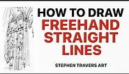 How to Draw Freehand Straight Lines - Easy Straight Lines Without A Ruler