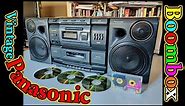 Vintage Panasonic RX-DS750 Boombox Showcase Review The ‘90s Old School Portable Stereo Sound System