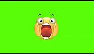 Green Screen Shock Emoji #Shock #Emoji