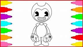 How to Draw Bendy | Drawing and Coloring for Kids | Coloring Pages for Children