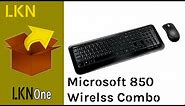 Unboxing of Microsoft Desktop 850 - Wireless Keyboard & Mouse Combo