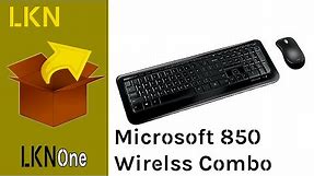 Unboxing of Microsoft Desktop 850 - Wireless Keyboard & Mouse Combo