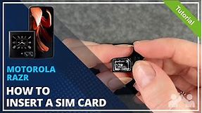 Motorola Razr - How to insert a SIM card • 📲 • 📶 • ✅ • | Tutorial