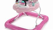 Bright Starts Disney Baby Minnie Mouse Forever Besties 2-in-1 Baby Activity Walker - Easy Fold Frame and Removable -Toy Station, 6 Months and up