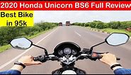 2020 Honda Unicorn 160cc BS6 Full Review l Top Speed l Mileage