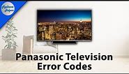 Panasonic Television Error Codes
