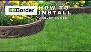 How To Install EZBorder Garden Edges | Roman Stone and GardenCurve Scroll garden border ideas